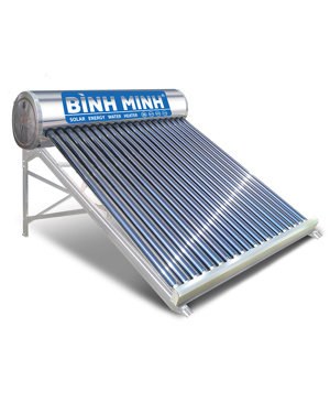 Bình nóng lạnh thái dương năng Bình Minh Inox 304 160 lit