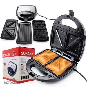 Máy Nướng Bánh Đa Năng 03 Khuôn Sokany KJ 302