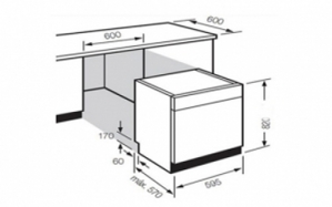 Máy rửa bát âm tủ 12 bộ Cata Flamenco FLD12FS