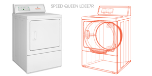 Máy sấy quần áo Speed Queen LDEE7R 10,5kg