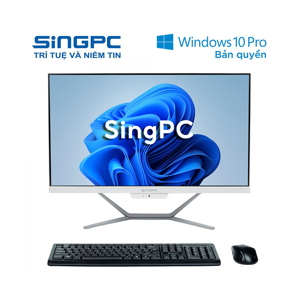 Máy tính để bàn SingPC M22K5i382-W - Core i3-10100, RAM 8GB, SSD 256GB, 21.5 inch