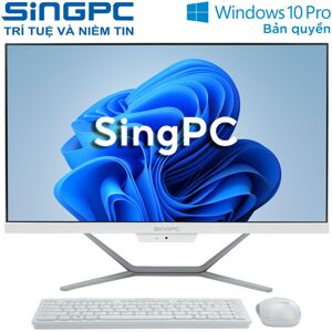 Máy tính để bàn SingPC M22K5i582-W - Core i5-10400, RAM 8GB, SSD 256GB, 21.5 inch