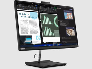 Máy tính để bàn Lenovo AIO ThinkCentre Neo 30a 24 Gen3 12B000D0VN - Intel Core i5-1240P, 8GB RAM, SSD 256GB, Intel Iris Xe Graphics,  23.8 inch
