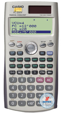 Máy tính tài chính Casio FC-200V