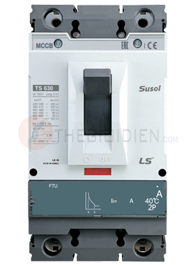 MCCB LS TS630N FTU630 2P 65kA 500A, 630A