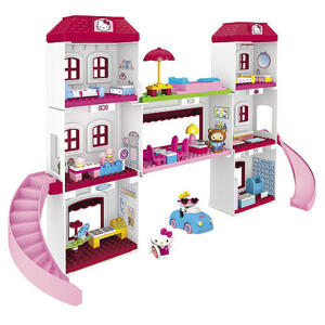 Bộ lắp ráp Nhà Hello Kitty Vacation Village Mega Bloks 10899CA