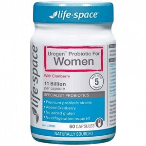 Men vi sinh đường tiết niệu cho phụ nữ Life Space Urogen Probiotic For Women 60 Capsules