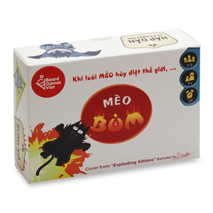 Bộ bài Mèo Bùm Exploding Kitten Remake