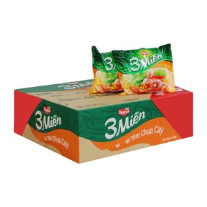 Mì 3 miền tôm chua cay 65g - Thùng 30 gói