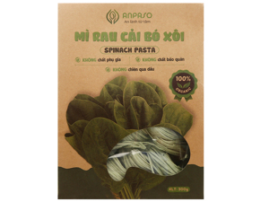 Mì cải bó xôi Anpaso Organic gói 300g