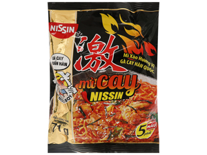 Mì cay Nissin vị gà cay Hàn Quốc gói 71g