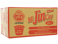 Mì Jin Ottogi vị cay thùng 12 tô x 110g