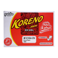 Mì Jumbo Koreno vị kim chi Paldo thùng 10 gói x 1kg