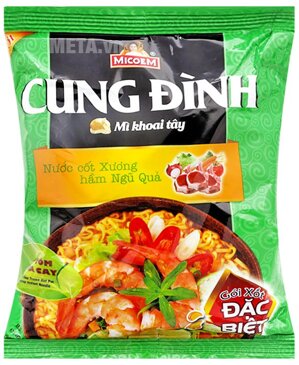 Mì khoai tây hương vị lẩu tôm chua cay Cung Đình gói 80g