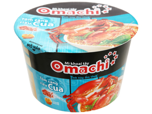 Mì khoai tây Omachi vị tôm càng riêu cua hộp 98g