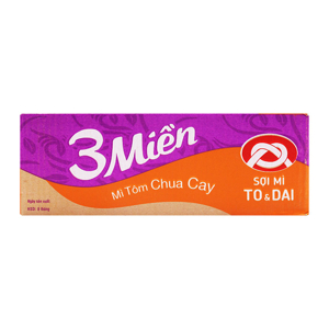 Mì tôm chua cay 3 Miền Reeva thùng 30 gói x 85g