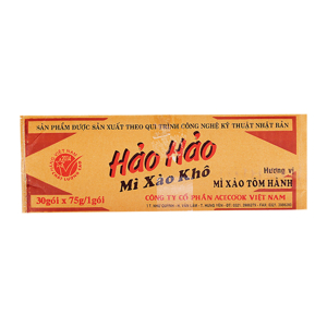 Mì xào khô vị tôm hành Hảo Hảo thùng 30 gói x 75g