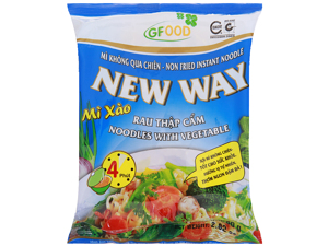 Mì xào rau thập cẩm New Way gói 80g