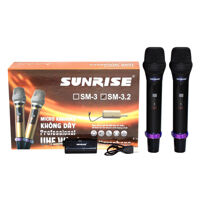 Micro không dây Sunrise SM-3 (loại 2 mic)