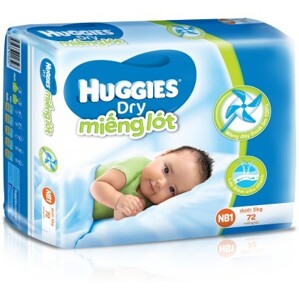 Miếng lót Huggies Newborn 1 72 miếng (trẻ từ 0 - 5kg)