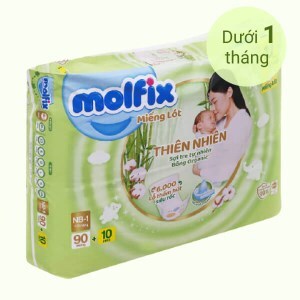 Miếng lót Molfix thiên nhiên size NB1 90 miếng (cho bé dưới 1 tháng)