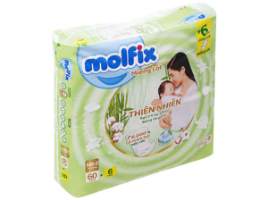 Miếng lót Molfix thiên nhiên size NB2 60 miếng (cho bé trên 1 tháng)