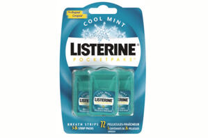 Miếng ngậm thơm miệng, diệt khuẩn Listerine Cool Mint – set 3 vỉ x 24 miếng