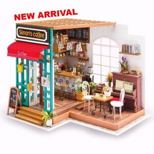 Mô hình 3D Gỗ-Quán Cafe của Simon-DG109