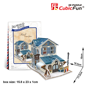 Mô Hình Giấy Hotel France Flavor Cubic Fun – W3117h