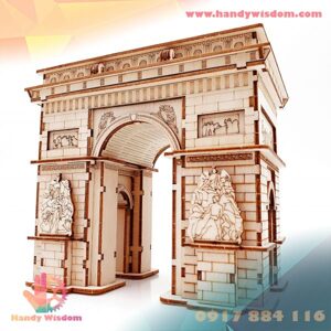 Mô hình gỗ lắp ráp 3D Arc De Triomphe (Khải Hoàn Môn) (Wood Color) - Robotime TG502 - WP113