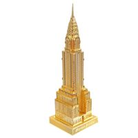 Mô hình kim loại lắp ráp 3D Chrysler Building (Tòa Nhà Chrysler) (Gold) Piececool MP520