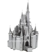 Mô hình kim loại lắp ráp 3D Cinderella Castle (Lâu Đài Công Chúa Lọ Lem) Piecefun MP407