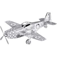 Mô hình kim loại lắp ráp 3D Metal Mosaic Mustang P-51