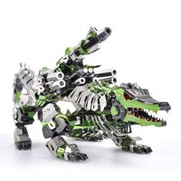 Mô hình kim loại lắp ráp 3D Zoids Crocodile Marsh Gavial (Robot Cá Sấu Chiến Đấu) Microworld MP825