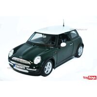 Mô hình xe Mini Cooper tỉ lệ 1/24 Maisto 31219 - màu đen/ đỏ