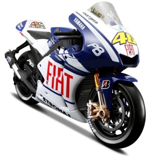 Mô hình MotoGP số 46 đội Maisto Fiat Yamaha 2010 31186 tỉ lệ 1:10