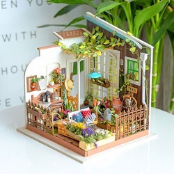 Mô hình nhà gỗ búp bê dollhouse DIY - DG108 Sunshine Garden