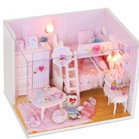 Mô hình nhà gỗ DIY- Nhà búp bê Pink Girl