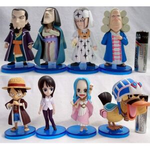 Mô hình Set 8 mô hình One Piece WCF tv Vol.15 Alabasta - Vua hải tặc