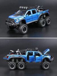 Mô hình xe ô tô Ford F150 Raptor 6x6 1:28