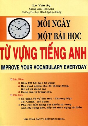 Mỗi ngày một bài học từ vựng Tiếng Anh