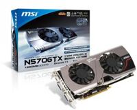 Card đồ họa (VGA Card) MSI N570GTX-M2D12D5 - GeForce GTX 570, GDDR5, 1280MB, 320 bits, PCI E 2.0