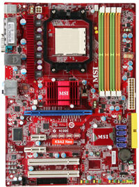 Bo mạch chủ - Mainboard MSI K9A2 Neo2 - Socket AM2, AMD 770/SB700, 4 x DIMM, Max 8GB, DDR2