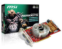 Card đồ họa (VGA Card) MSI N250GTS-2D512 - NVIDIA GeForce GTS 250, GDDR3, 512MB, 256-bit, PCI Express x16 2.0