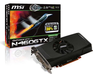 Card đồ họa (VGA Card) MSI N460GTX-M2D768D5 - GTX 460, GDDR5, 768MB, 192 bits, PCI Express x16 2.0