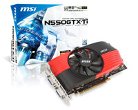 Card đồ họa (VGA Card) MSI N550GTX-Ti-MD1GD5 - GeForce GTX 550, GDDR5, 1GB, 192 bits, PCI E 2.0