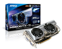 Card đồ họa (VGA Card) MSI N560GTX-Ti Twin Frozr II/OC - GeForce GTX 560 Ti, GDDR5 1GB, 256 bits, PCI Express x16 2.0