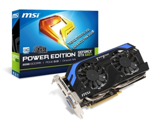 Card đồ họa (VGA Card) MSI N660Ti PE /OC - NVIDIA GeForce GTX 660 Ti, GDDR5 2GB, 192-bit, PCI-E 3.0