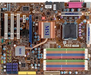 Bo mạch chủ - Mainboard MSI P45-8D Memory Lover - Socket 775, Intel P45/ICH10/ICH10R, 8 x DIMM, Max 16GB, DDR2/DDR3