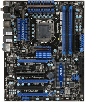 Bo mạch chủ - Mainboard MSI P55-GD80 - Socket 1156, Intel P55, 4 x DIMM, Max 16GB, DDR3